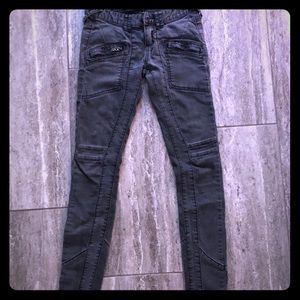 Free people Grey denim utility jean